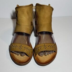 🌻 MIZ MOOZ Forge Women’s Leather Studded Gladiator Sandals size 38